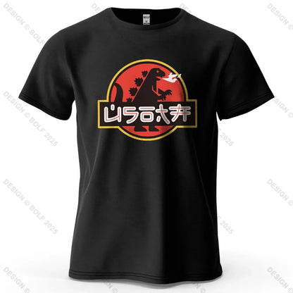 Japan Printed Men's T-Shirt 100% Cotton Oversized Harajuku Graphic Tees for Women Tops Tees Casual Streetwear