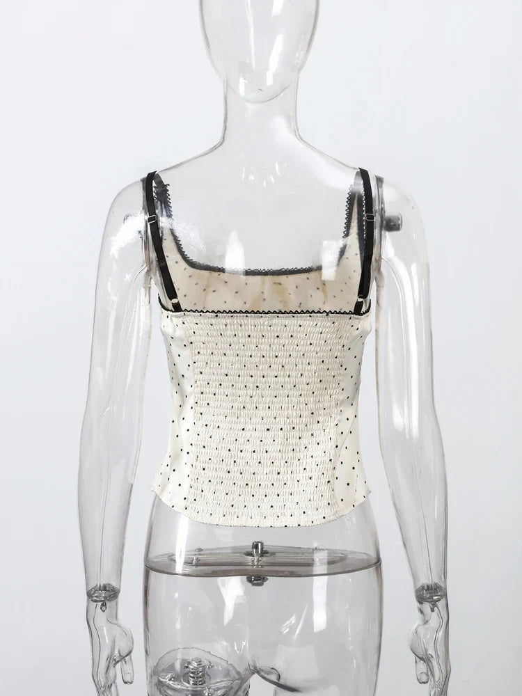 Women's Vest Spaghetti Strap Corset Top Street Female Panelled V-neck Sleeveless Backless Slim Party Evening Tops New Streetwear