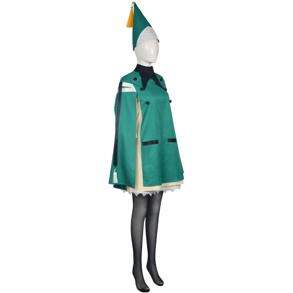 Anime Witch Hat Atelier Coco Cosplay Costume Cloak Dress Skirt Hat Stockings Neckwear For Women Girls Qifrey's Atelier Party