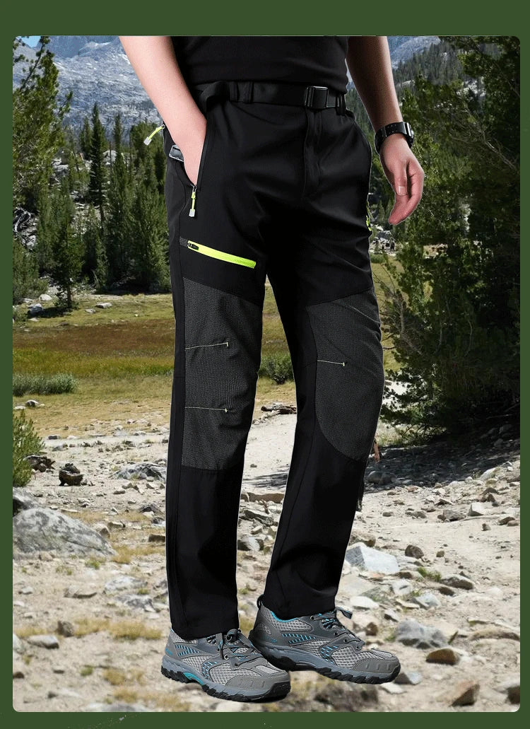 Free Belt Outdoor Cargo Pants Men Hiking Camping Quick Dry Pant Waterproof Elastic Spring Summer Climbing Trekking Trousers