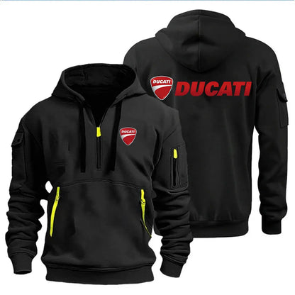 Men's Hooded Sweatshirt Spring Autumn Outdoor Sportswear Fashionable Casual Motorcycle Enthusiasts Clothing 2026