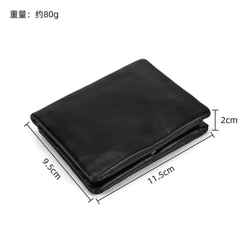 Men Card Holder Geestock Men's Wallet Rfid Credit Card ID Short Wallet Fashion Multi Card Retro Cowhide Coin Purse Casual wallet