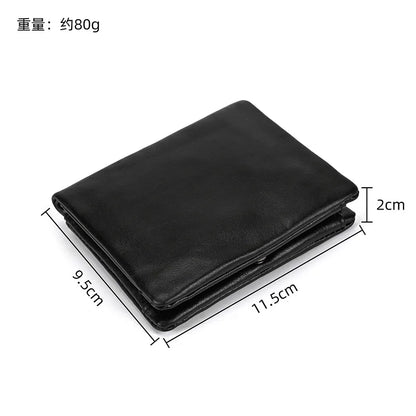 Men Card Holder Geestock Men's Wallet Rfid Credit Card ID Short Wallet Fashion Multi Card Retro Cowhide Coin Purse Casual wallet