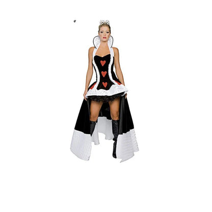 Sexy Queen of Hearts Costume Women Adult Fantasy Party Cosplay Fancy Sexy Costume Disfraz Adulto Halloween Carnival Dress Up