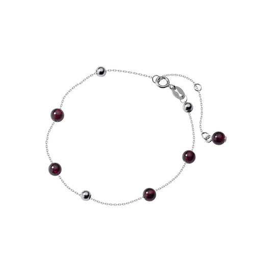 Bracelet en cristal violet couleur or rose tendance pour femmes, Lucky Classic, perles en argent sterling 925, breloque, bijoux fins S925
