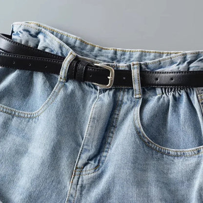 Shorts Basics Denims Women Jean High Waist Sexy Jeans Casual Buttons Pockets 2024 Summer Short Femme Denim Wide Leg Pants