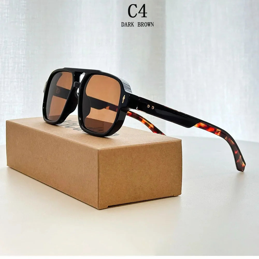 Square Sunglass Men Vintage Fashion Glasses Retro Sunglasses Women Trendy Gafas De Sol Hombre Lunette Soleil Femme Dropshipping
