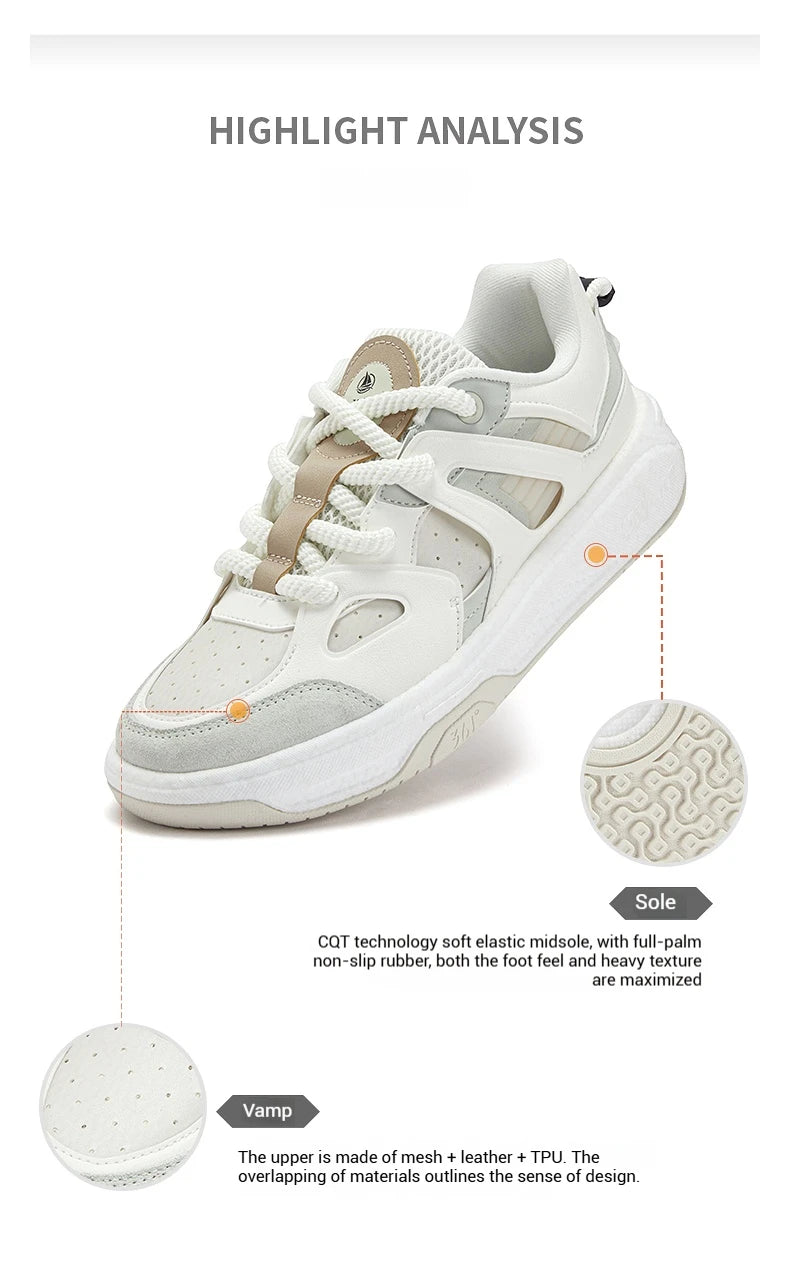 Men's Board Shoes Rebound Versatile Anti-slip Thick-soled Casual Wear-resistant Male Sneakers 672536610