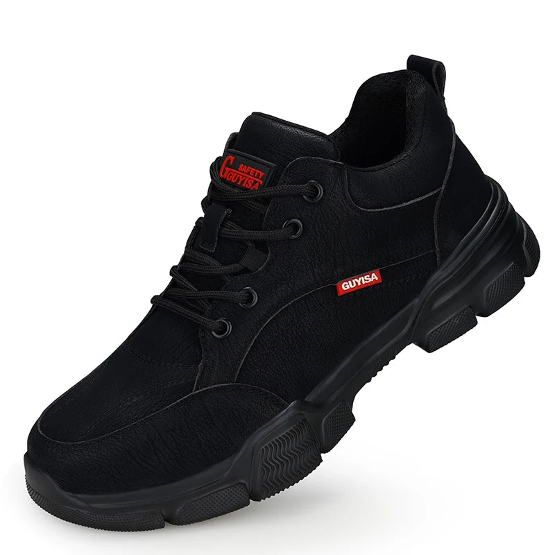 Waterproof Wrok Safety Shoes For Men Summer Breathable Indestructible Boots Non-slip Industrial Construction Shoes Male Footwear