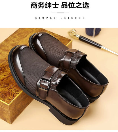 Leisure Walk Male Loafers Outdoor Anti-slip Men's Driving Shoes Handmade Business Footwear Elegantes Slip on Flats Oxford Shoes