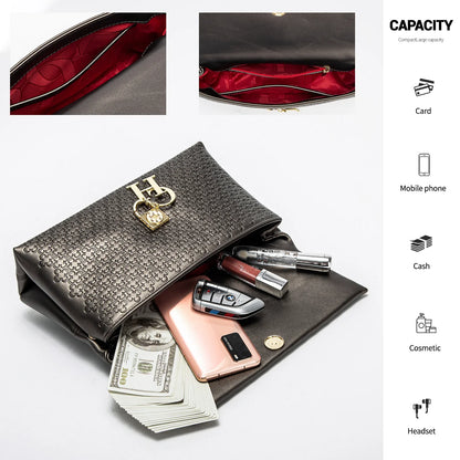 Metal Accessories Solid Color Elegant Simplicity Women's Shoulder Bag Unique Fashion Printed Women's Handbag