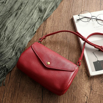 High Quality Genuine Leather Women Crossbody Bag New Style Multi-Layered Messenger Bags Small Female Mobile Phone Purse Bag