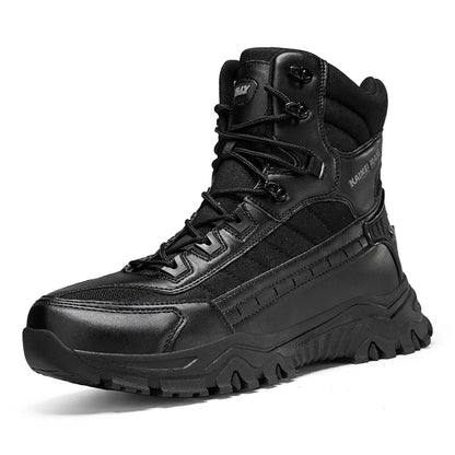 2025 Fashion Men's Desert Combat Boots Outdoor Non-slip Hiking Shoes Waterproof Men's Work Boots Men Tactical Boots Ankle Boots