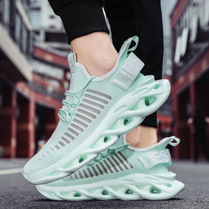 Men Shoes Comfortable Unisex Sneakers Breathable Couple Running Shoes Women Tenis Sports Shoe Size 36-46 White Walking Sneakers