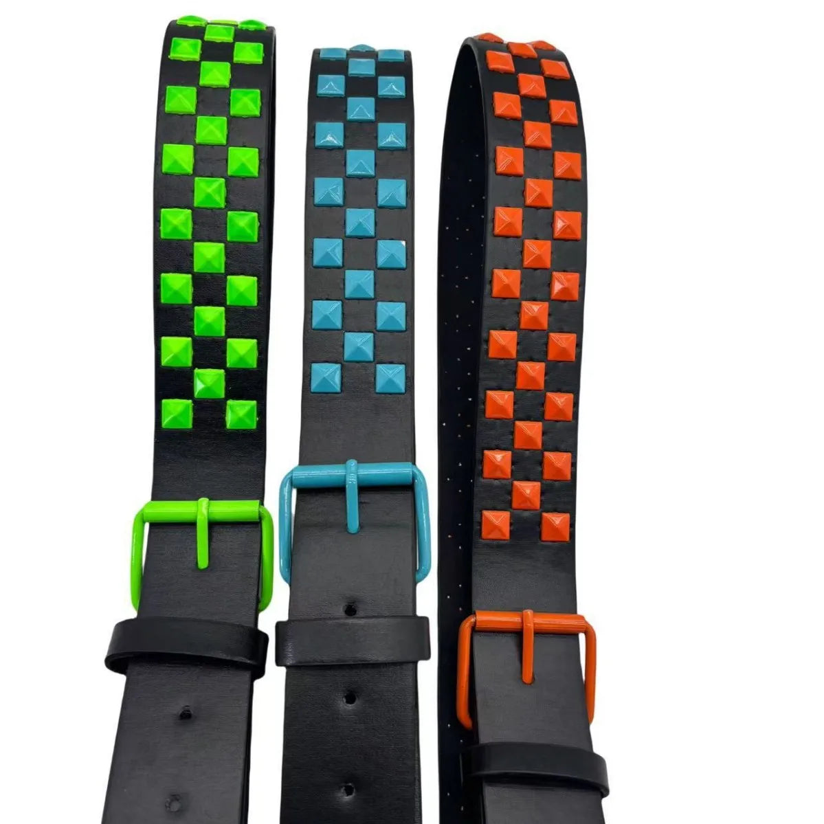 Ladies' inlaid belt, suitable for punk, street, and retro styles, can be paired with hard items such as leather jackets