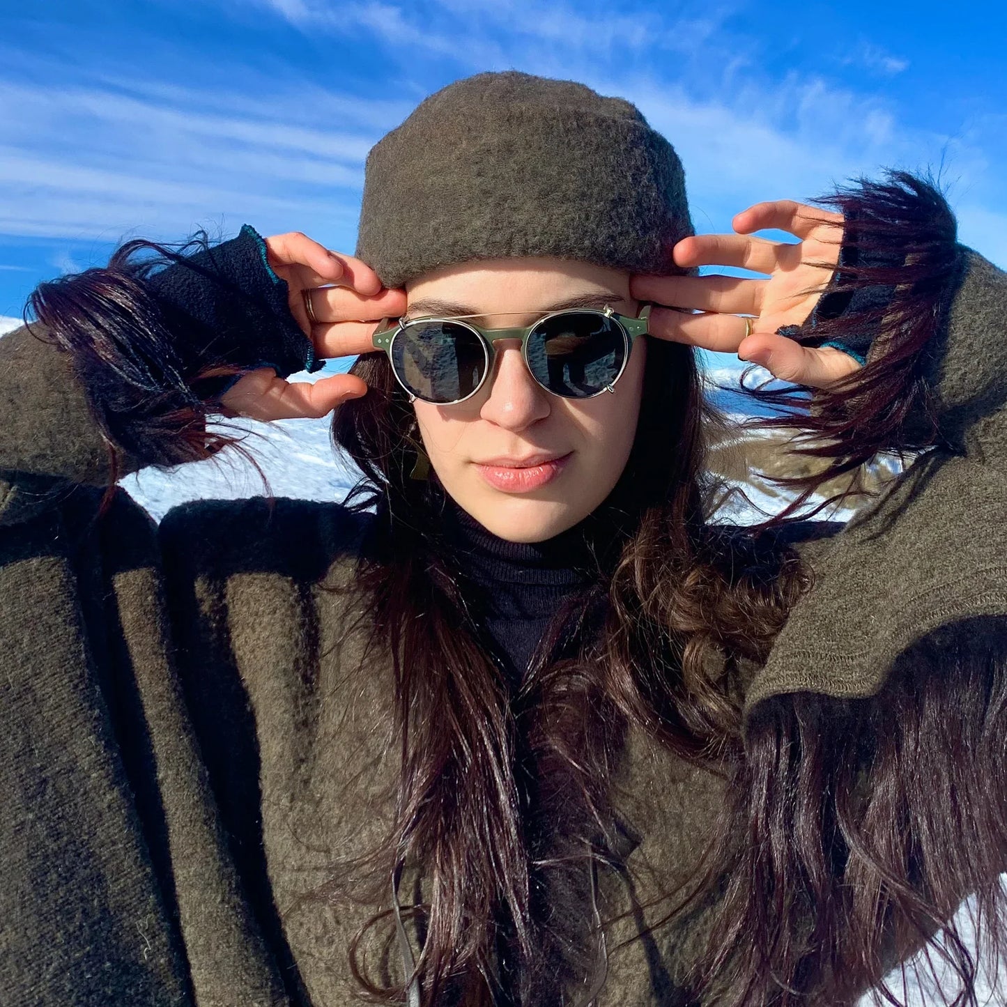 Steampunk Style Clip On Sunglasses for Men Women Anti Blue Light Glasses+Polarized Clip Fashion/Retro Computer Eyewear
