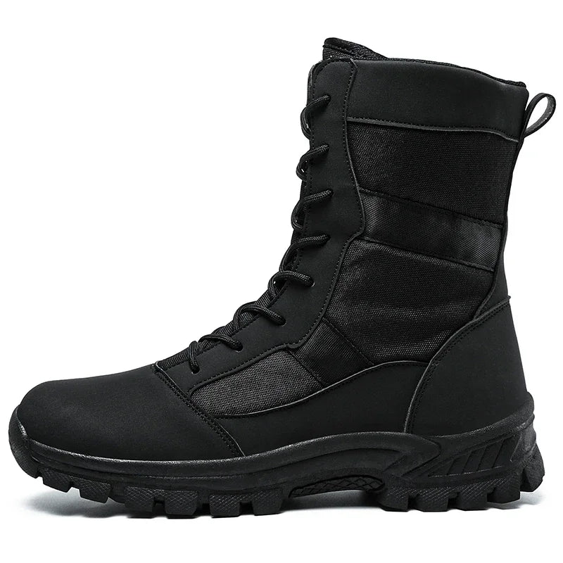 2026 Men Shoes Winter Men Combat Tactical Boots Ankle Work Safety Shoes Special Force Army Boots Male Waterproof Motorcycle Shoe