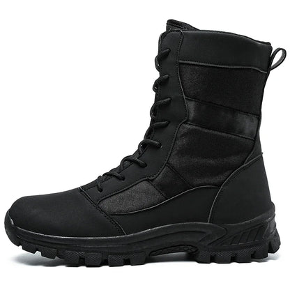 2026 Men Shoes Winter Men Combat Tactical Boots Ankle Work Safety Shoes Special Force Army Boots Male Waterproof Motorcycle Shoe
