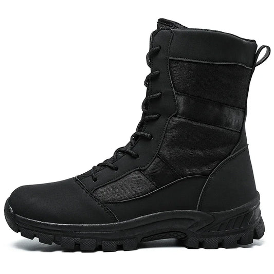 2026 Men Shoes Winter Men Combat Tactical Boots Ankle Work Safety Shoes Special Force Army Boots Male Waterproof Motorcycle Shoe