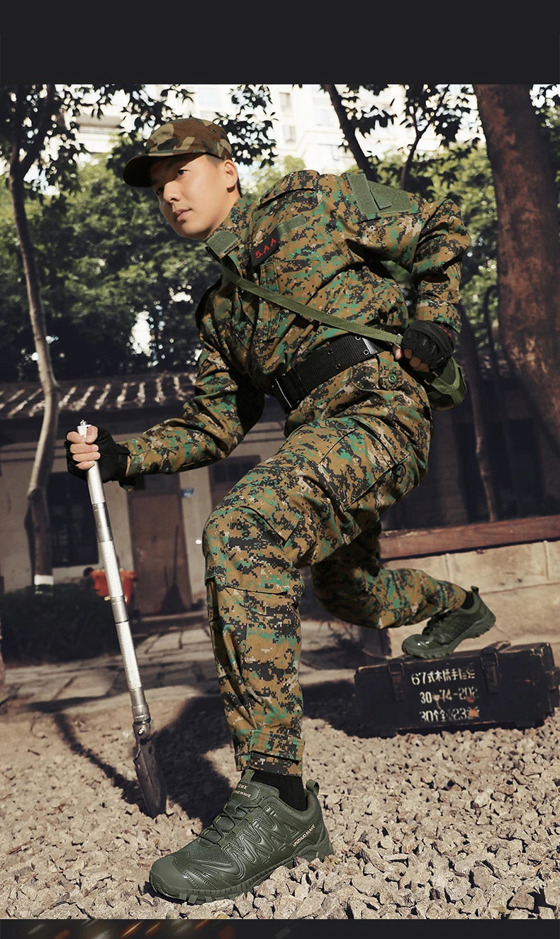 New Men Tactical Boot Combat Anti-Slip Brand Work Safety Shoes Breathable Special Force Army Boots Male Military Motorcycle Shoe