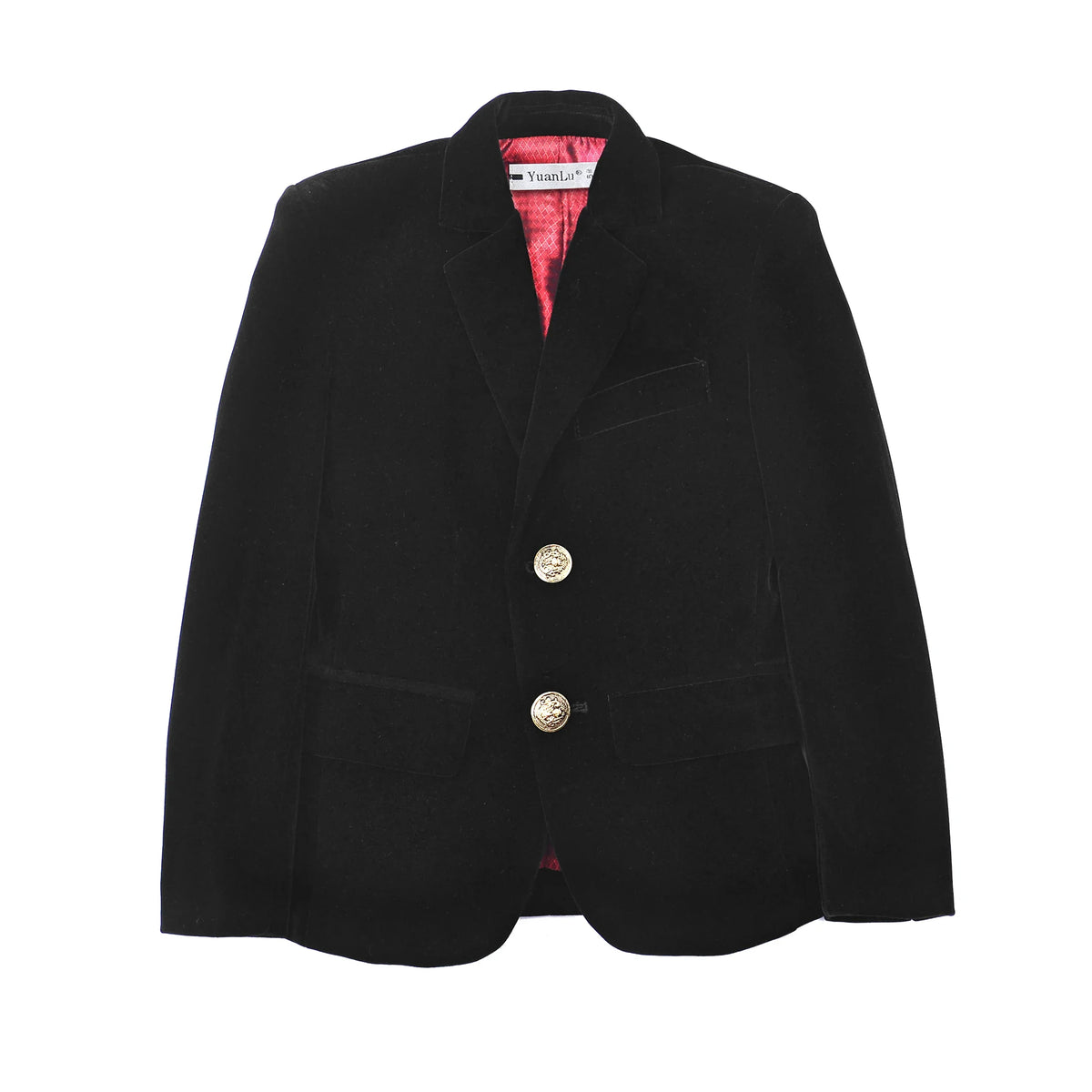 Boys Suit Jacket for Kids Formal Velvet Blazer School Uniforms