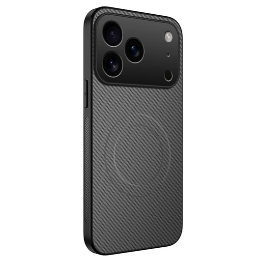 جراب جلد مغناطيسي رفيع للغاية من ألياف الكربون لهاتف iPhone 17 Air 16E 16 15 14 13 Pro Max مضاد للصدمات متوافق مع Magsafe غطاء حماية عسكري