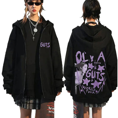 Rock Band Korn Follow The Leader Tour 2014 Zipper Hoodie Men Women Retro Gothic Metal Zip Up Jacket Casual Oversized Sweatshirts