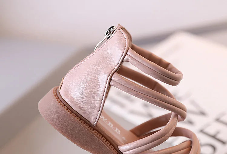 Girls sandals new summer medium and large children princess shoes soft sole shoes