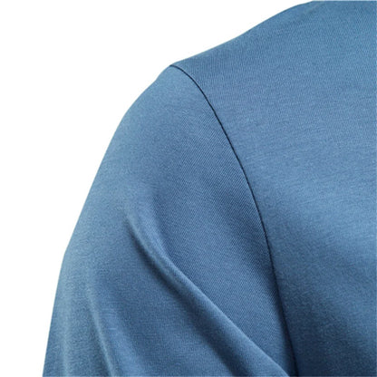 Solid Color Cotton T Shirt Men Casual O-neck Long Sleeved Mens Tshirts Spring Autumn High Quality Basic T-shirt Male