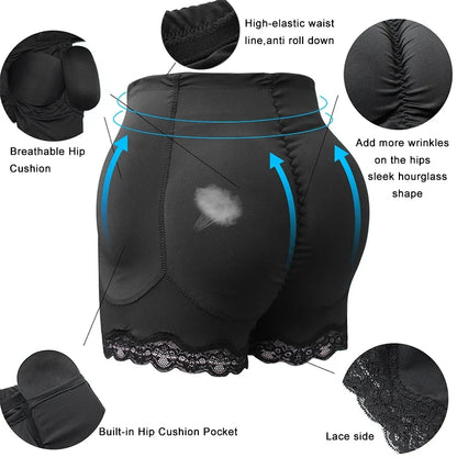 Butt Lifter Shapewear Women  Waist Tummy Control Body Shaper Underwear Pad Panties Fake Buttocks Lingerie Thigh Slimmer