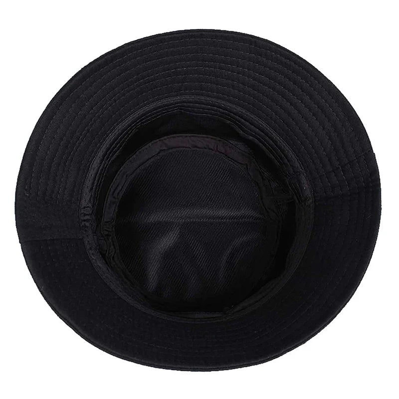 Unisex LOS ANGELES Letter Sticker Bucket Hats Fishermen Caps Outdoor Casual Cap Sunscreen Hat