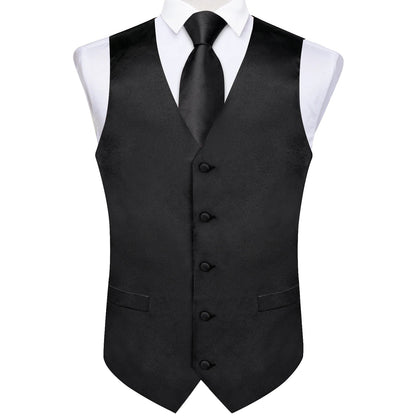 Wedding Party Green Men's Vest Shirt Accessories Fashion chaleco hombre for Man Four Seasons Wear Wholesale Necktie Handkerchief