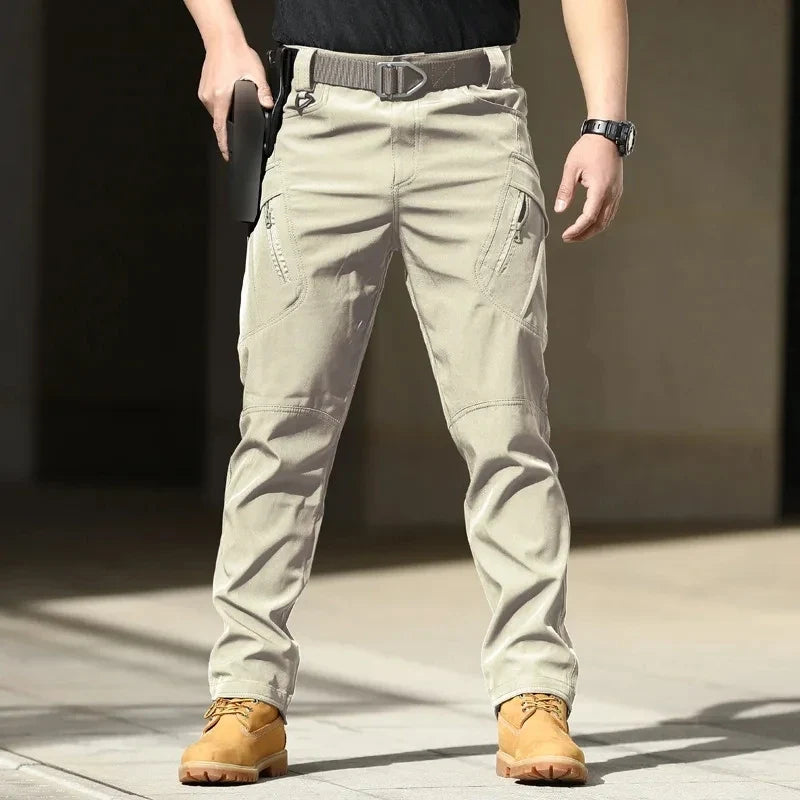 2024 New Summer Tactical Cargo Pants Casual Trousers Men Wear-resisting Multi-Pockets Quick Dry Outdoor Hiking Work Trousers Men