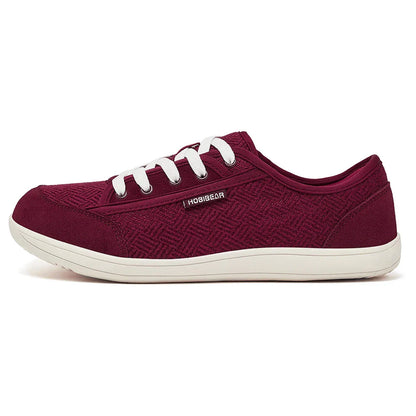 Barefoot Shoes Mens Womens | Zero Drop | Wide Toe | Minimalist Cowhide Leather Lace Up Fashion Sneakers