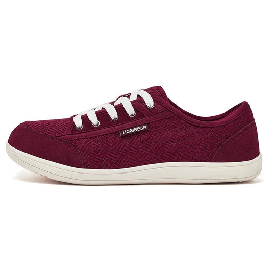 Barefoot Shoes Mens Womens | Zero Drop | Wide Toe | Minimalist Cowhide Leather Lace Up Fashion Sneakers