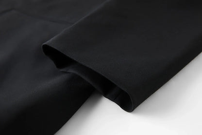 Elegant Collarless V-Neck Oversized Blazer with Sash for 2025 Autumn New Arrival Blazer Suits Coat 25FS13214
