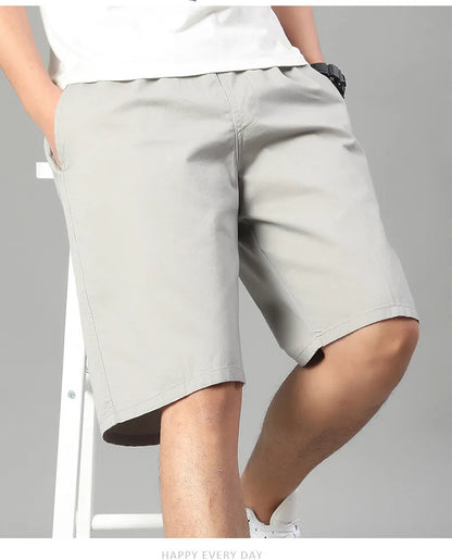 Men's Elastic Waist Casual Shorts Summer Light Weight Sweat Shorts Relaxed Fit Work Shorts Loose Casual Jogger Short