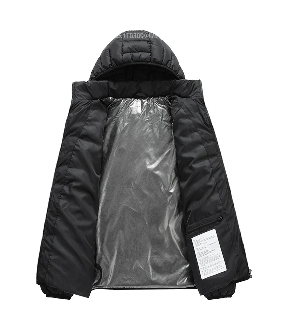 Heated Jacket Men Women Cold-Proof Winter Self Heated Jacket Skiing USB Heated Clothing 2-21 Areas S-6XL Washed Hiking Coats