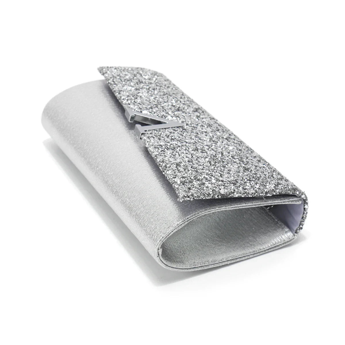 V Design Metal Chain Glamorous Design Evening Bags Envelope Shaped Sequins Handbags For Prom Dinner Wedding Banquet Purse
