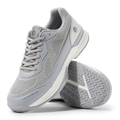 Extra Wide Pickleball Shoes Gym Sports Tennis Shoes for Men Casual Sneakers All Court Racquetball Athletic Arch Support