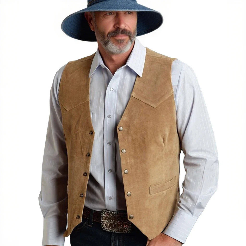 Mens Solid Suit Vests Slim Fit Classic V Neck Metal Buttons Suede Vest for Men Business Professional Smart Casual Waistcoat