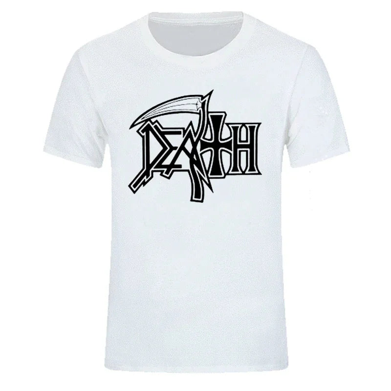 New DEATH ROCK BAND HEAVY METAL Men T-shirt Casual Round Neck Oversized Cotton T Shirt Birthday Gift Tshirt Fashion Streetwear