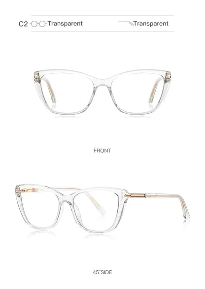 Simple Classic Butterfly Personalized Design Women's Anti-Blue Light Reading Glasses Customizable Prescription  PFD2233