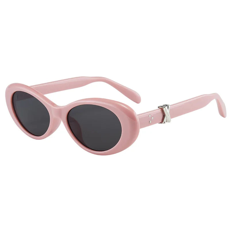 Vintage Oval Sunglasses NEW Women Luxury Brand Designer Small Oval Sun Glasses Retro Fashion Shades Men Eyegalsses Gafas De Sol