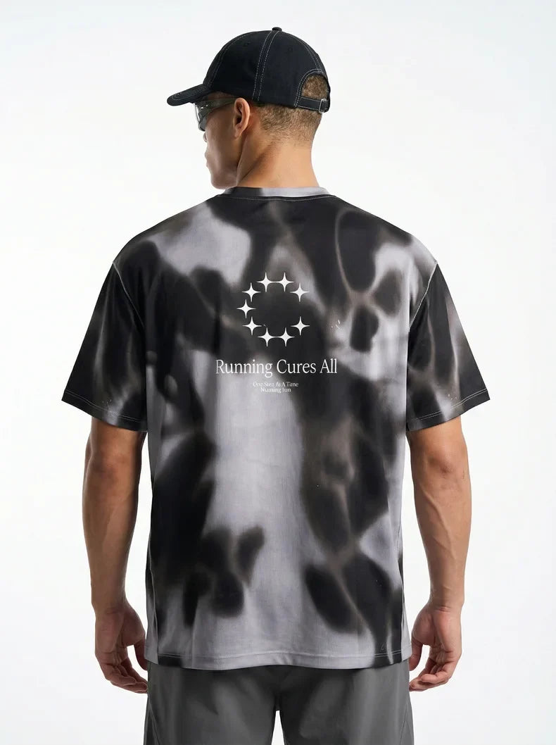 Men's Digital Camo Long-Sleeved T-Shirt: Lightweight, Breathable, Moisture-Wicking—Ideal for Outdoor Sports & Fitness