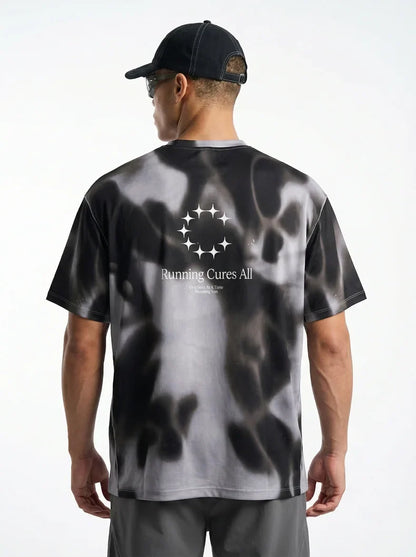 Men's Digital Camo Long-Sleeved T-Shirt: Lightweight, Breathable, Moisture-Wicking—Ideal for Outdoor Sports & Fitness