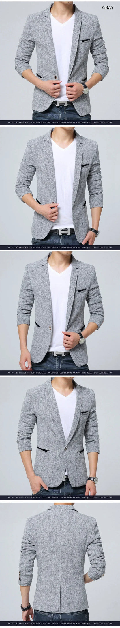 New Arrival Mens Blazer Jacket Suit Wedding Prom Party Slim Fit Smart Casual Suit Men Jacket Business Men Suit Jacket