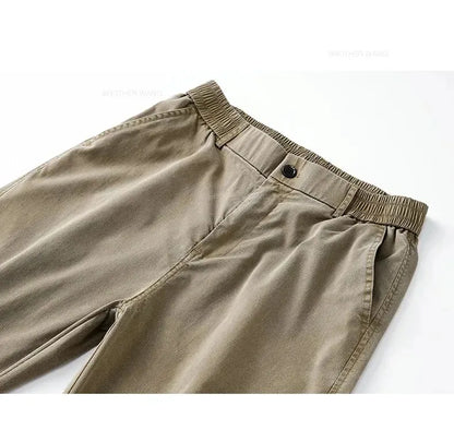 Ultra Thin Baggy Jeans Men's Summer New in Lyocell Soft Breathable Straight Trousers Elastic Waist Casual Blue Gray Wide Pants