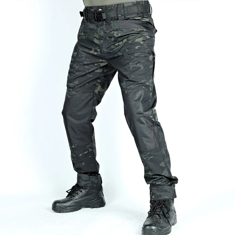 Camouflage Men Pants Tactical Cargo Pants Splash-Proof Men's Trousers Anti-Tear Multi-Pockets Outdoor Hiking Working Pant New