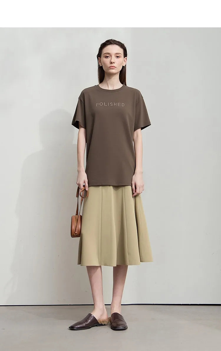Women's Skirt 2026 Summer New Elegant Office Solid High Waist Mermaid Skirt Casual Loose Versatile Woman Clothes 12622093